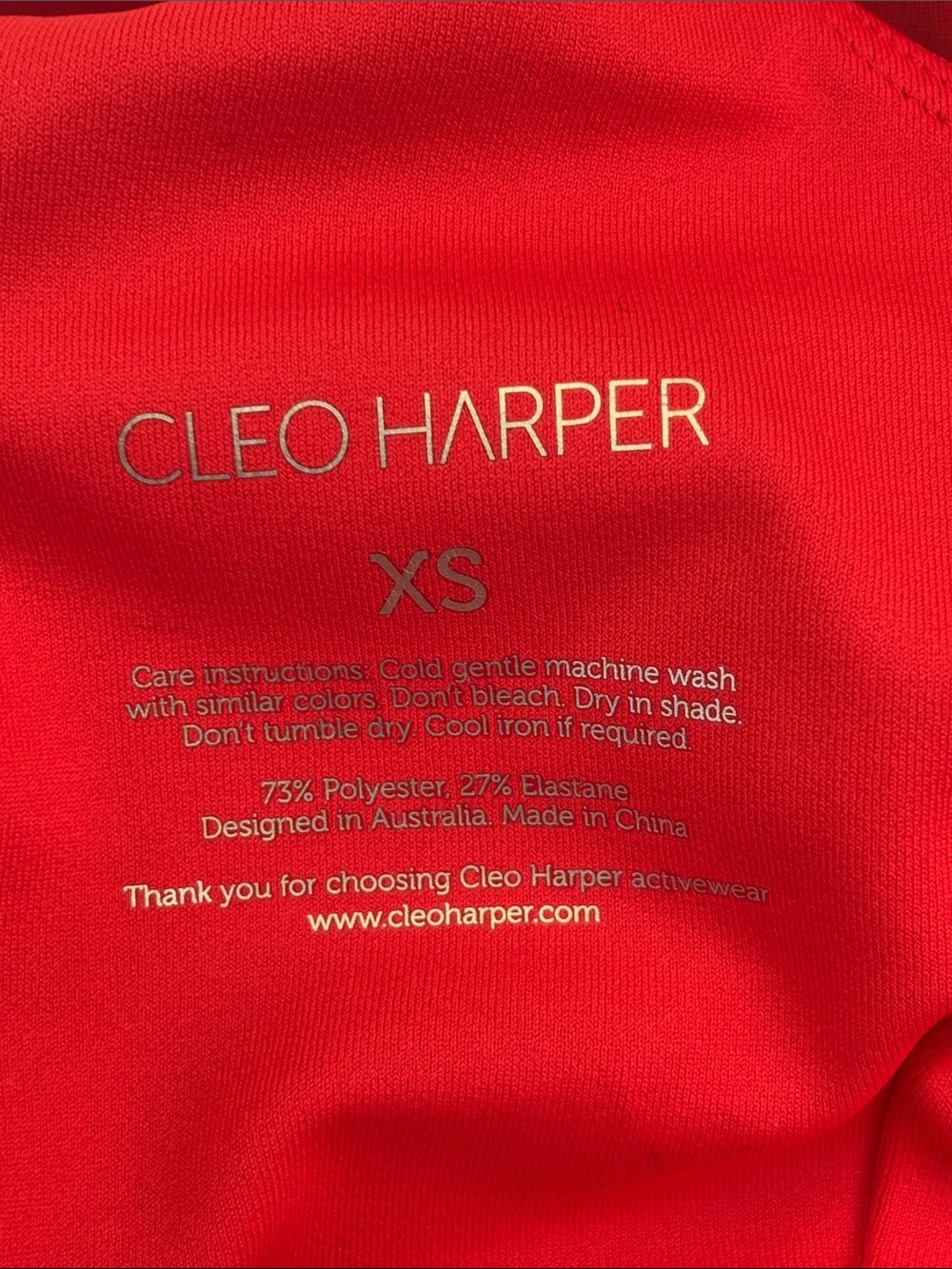 CLEO HARPER Set Leggings Shorts and Matching Sports Bra Size XS - Picture 4 of 11